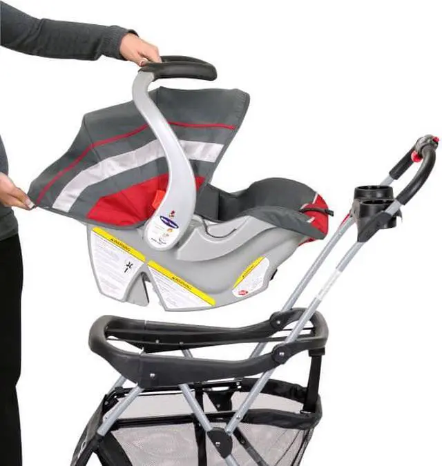 Alt view image 3 of 10 - Baby Trend Snap-N-Go® EX Universal Infant Car Seat Carrier Stroller