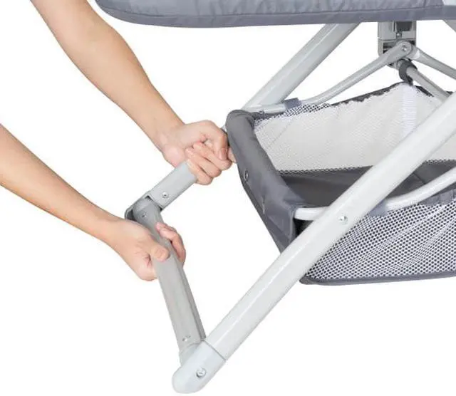 Alt view image 3 of 7 - Baby Trend Quick-Fold 2-in-1 Rocking Bassinet, Shadow Stone Gray