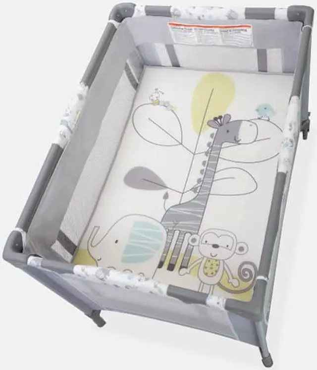 Alt view image 2 of 5 - Baby Trend EZRest® Deluxe Nursery Center Playard, Jungle Joy