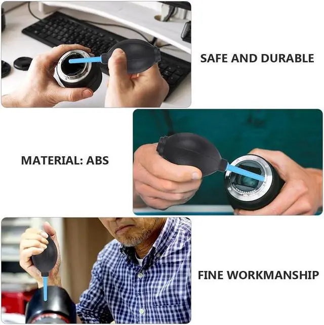 Alt view image 2 of 7 - Compressed Air Duster-3 Gear Adjustable 100000RPM Electric Air Duster with LED Light, Rechargeable Cordless Air Blower for Keyboard Electric Devices Cleaning. Replaces Compressed Air Cans (Black)