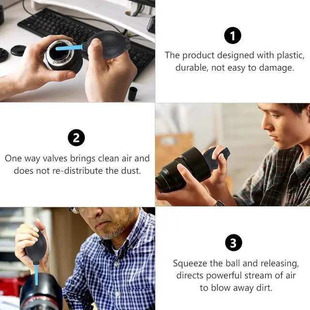 Alt view image 5 of 7 - Compressed Air Duster-3 Gear Adjustable 100000RPM Electric Air Duster with LED Light, Rechargeable Cordless Air Blower for Keyboard Electric Devices Cleaning. Replaces Compressed Air Cans (Black)