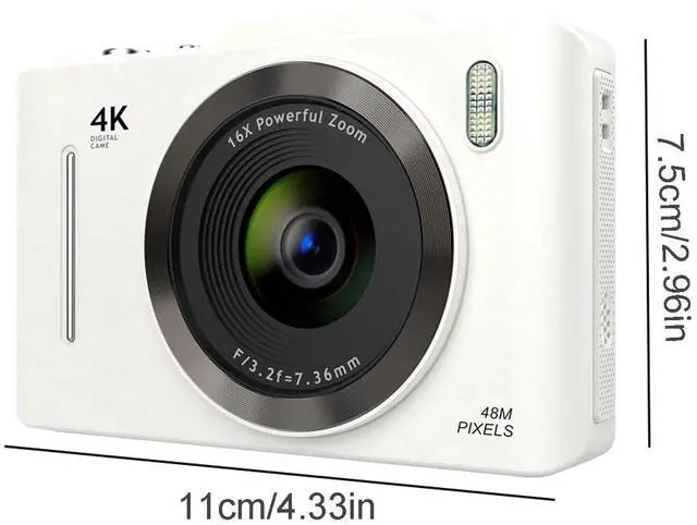 Alt view image 3 of 6 - Digital Cameras Digital Camera Single Camera 2.8-inch 16x Zoom 1080P High-definition Recording Integrated CCD Student Camera