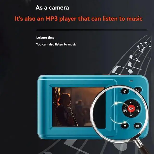 Alt view image 3 of 6 - Digital Camera 16x Digtal Zoom Auto Focus 2.5K HD 72MP Digital Camcorder Camera for Home Outdoor Travel White