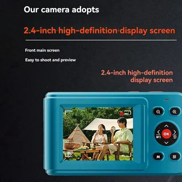 Alt view image 5 of 6 - Digital Camera 16x Digtal Zoom Auto Focus 2.5K HD 72MP Digital Camcorder Camera for Home Outdoor Travel White