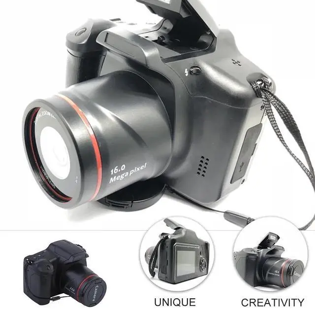 Alt view image 6 of 6 - Digital Camera Full HD Vlogging Camera for YouTube 3 Inch Screen Compact Camera for Beginners Teens Photography-Black