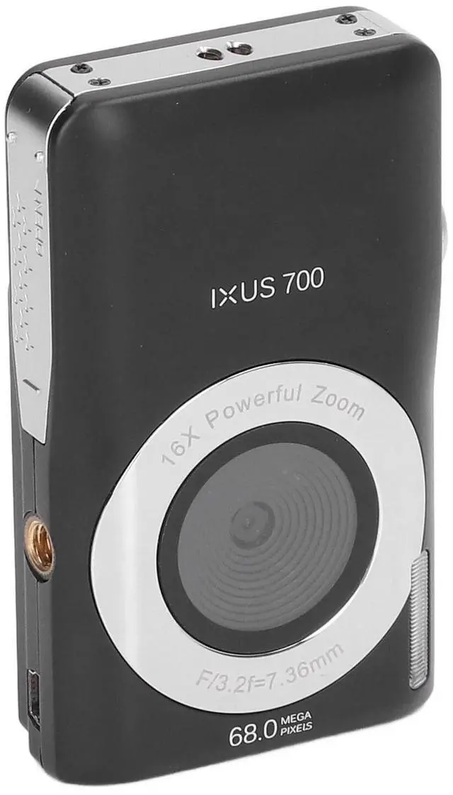 Alt view image 4 of 6 - Digital Camera 8K HD 68MP 2.7in Screen 16X Zoom Timer Shoot Beauty Filter Video Recording Compact Digital Camera Black