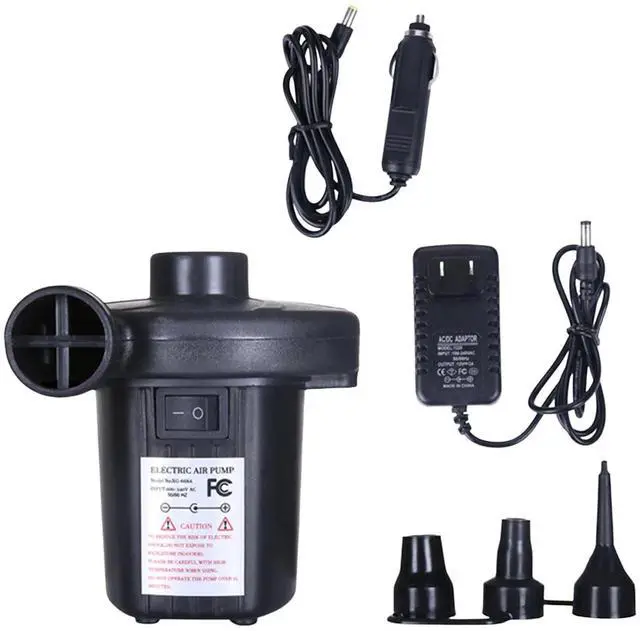 Alt view image 5 of 6 - Electric Air Pump Portable Air Mattress Pump with 3 Heads Nozzle Furniture Pump Two Way Inflator Deflate for Cushions Couch Outdoor Camping