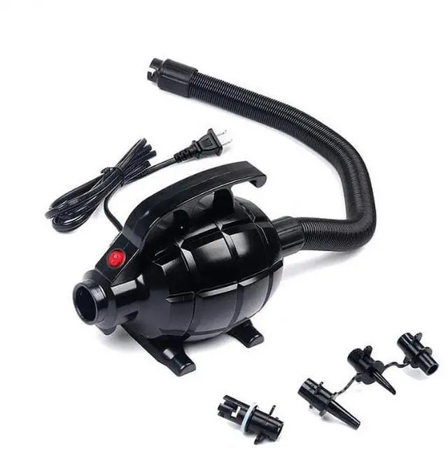 Alt view image 4 of 7 - Air Pump for Household Use, Portable Quick-Fill Electric Air Mattress Pump, Portable Air Mattress Pump, Party Office Home Suitable for Inflatables Pool, Airbeds