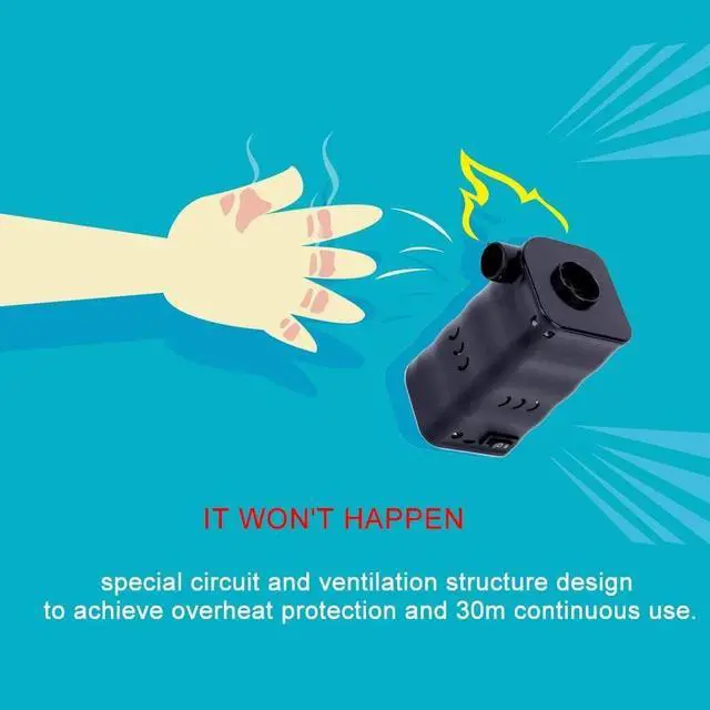 Alt view image 3 of 7 - Electric Air Pump - Portable Quick-Fill Inflator/Deflator Pumps, Air Mattress Pump for Inflatables Paddling Pools,Swimming Ring AC/110V