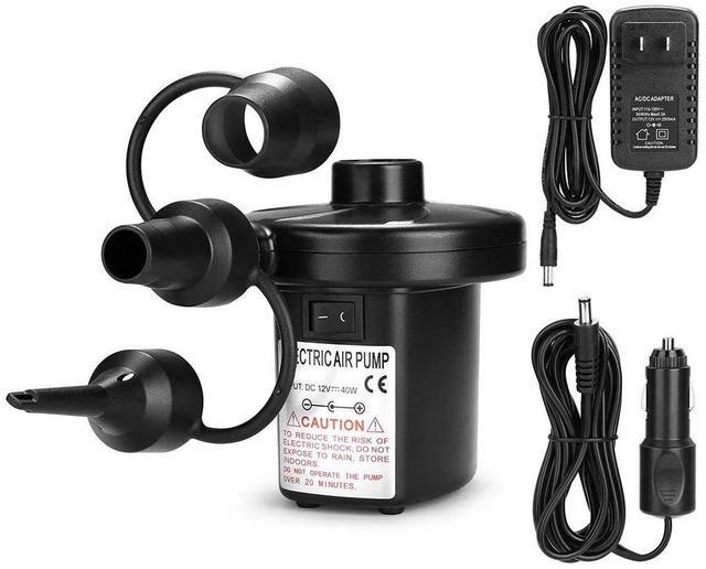 Alt view image 7 of 7 - Air Pump for Inflatables Air Mattress Pump Air Bed Pool Toy Raft Boat Electric Pump