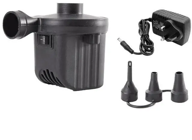 Alt view image 7 of 7 - 12V Electric Air Pump for Inflatables, Portable Quick-Fill Electric Air Mattress Pump, Inflator & Deflator Pumps for Outdoor Camping, Pool Floats, Inflatables Couch, Swimming Ring