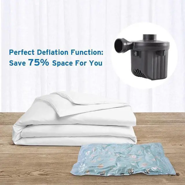 Alt view image 6 of 7 - Electric Pump for Inflatables Air Mattress Pump Air Bed Pool Toy Raft Boat Quick Electric Air Pump Black (AC Pump(600W))