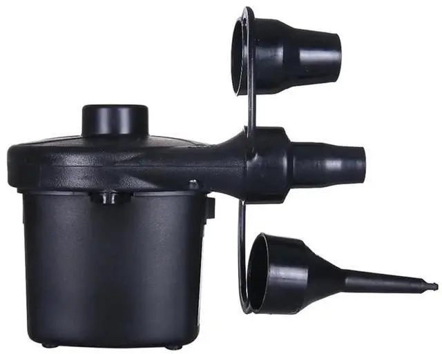 Alt view image 4 of 6 - Quick Electric Air Mattress Pump, Electric Pump for Inflatables Inflator Deflator with 3 Nozzles for Airbed Air Mattress Swimming Pool Inflatable Couch, Black