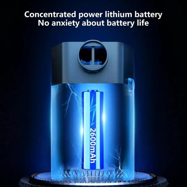 Alt view image 6 of 7 - 1 Set 3600mAh Portable Wireless Electric Air Pump Quick Auto Inflate Deflate USB Rechargeable Swimming Ring Inflatable Air Mattress Pump for Outdoor Tent
