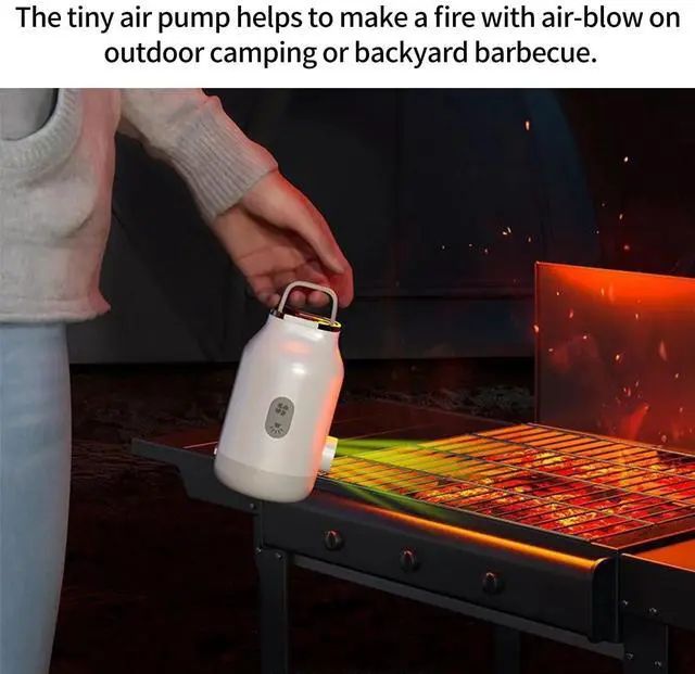 Alt view image 3 of 7 - Electric Air Pump Portable Air Mattress Pump, for Inflatables, Quick Inflate Deflate for Camping Air Mattress Air Bed