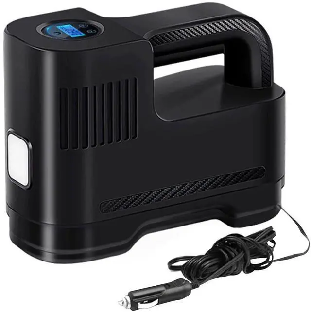 Main image of Cordless Tire Inflator Air Pump, 20V Rechargeable Air Compressor with Digital Pressure Gauge and 12V Car Power Adapter, Portable