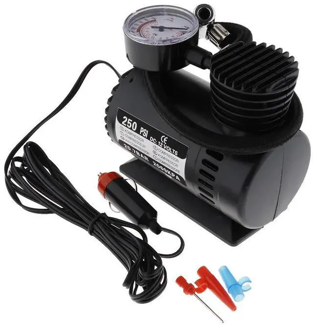 Alt view image 2 of 7 - Tire Pump Portable A-ir Compressor Car Tire Pump 12V Car Tire Pump with Pressure Gauge Flash Deals Tire Inflator Portable Air Compressor