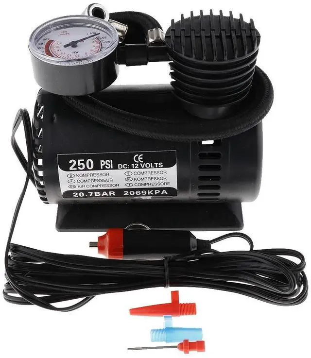 Alt view image 3 of 7 - Tire Pump Portable A-ir Compressor Car Tire Pump 12V Car Tire Pump with Pressure Gauge Flash Deals Tire Inflator Portable Air Compressor