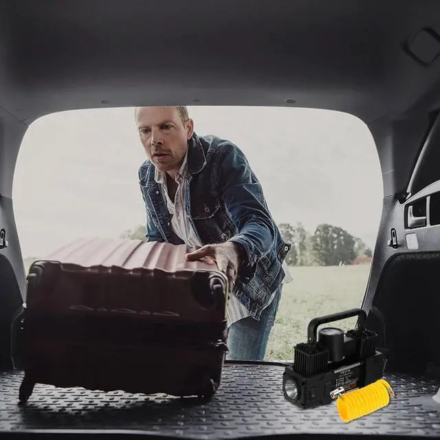 Alt view image 6 of 7 - Tire Inflator 12V DC Portable Air Compressor, Electric DC Auto Tire Pump For Car Tires And Other Inflatables At Home