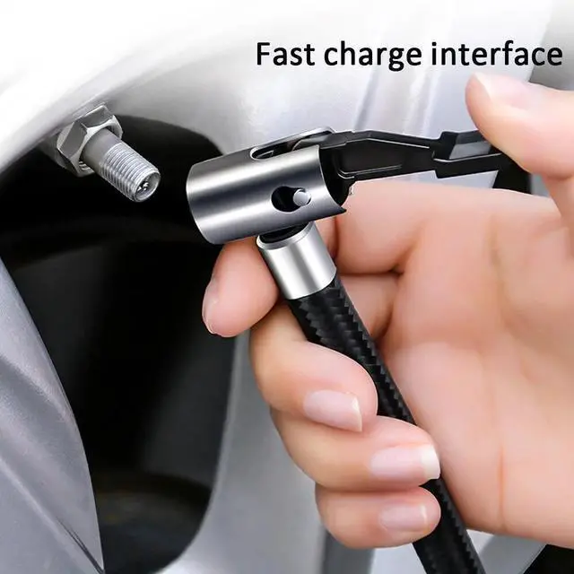 Alt view image 6 of 6 - 150 PSI Digital Tire Inflator Car Air Pump Compressor Electric Portable Auto 12V