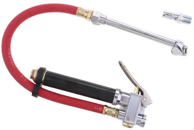 Main image of Tire Inflator Pressure Gauge 120 PSI Air Compressor Accessories Heavy Duty Red