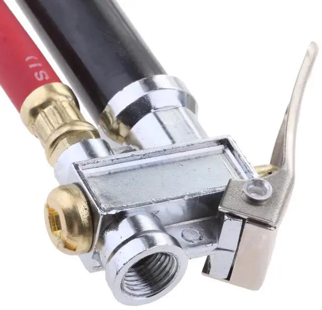 Alt view image 3 of 6 - Tire Inflator Pressure Gauge 120 PSI Air Compressor Accessories Heavy Duty Red