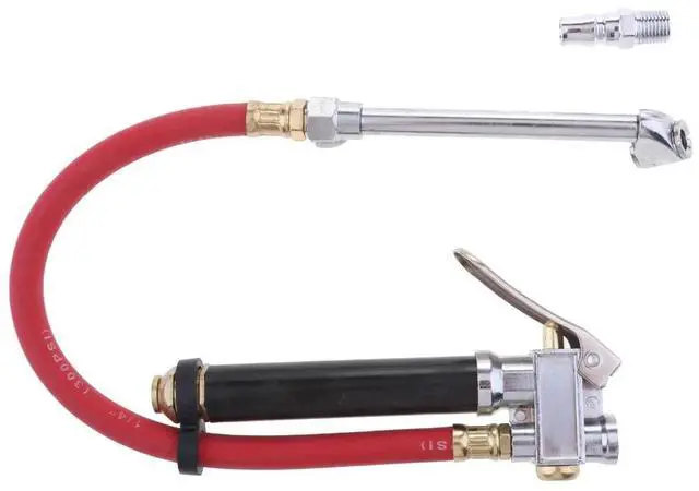 Alt view image 2 of 6 - Tire Inflator Pressure Gauge 120 PSI Air Compressor Accessories Heavy Duty Red