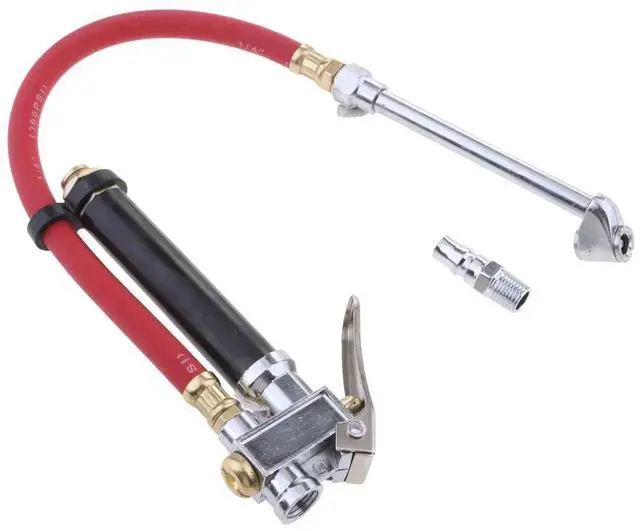 Alt view image 5 of 6 - Tire Inflator Pressure Gauge 120 PSI Air Compressor Accessories Heavy Duty Red