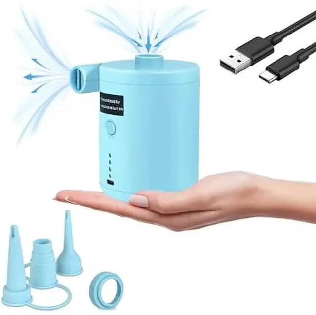 Main image of Air Pump for Air Mattress, Air Mattress Pump for Inflatables, Quick Fill Inflator Deflator Air Pump Perfect for Outdoor Camping Inflatable Boat Blow Up Pool Water Toy Car Air Bed