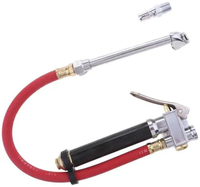 Alt view image 6 of 6 - Tire Inflator Pressure Gauge 120 PSI Air Compressor Accessories Heavy Duty Red