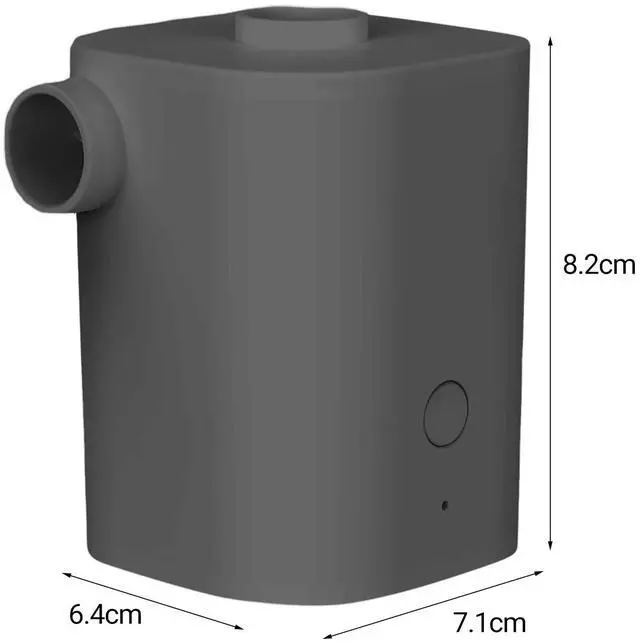 Alt view image 6 of 6 - 2500mAh Battery Rechargeable Electric Air Pump - Quick Inflation/Deflation, 5 Nozzles, Portable, Swimming Rings, Air Mattress Pump for Outdoor