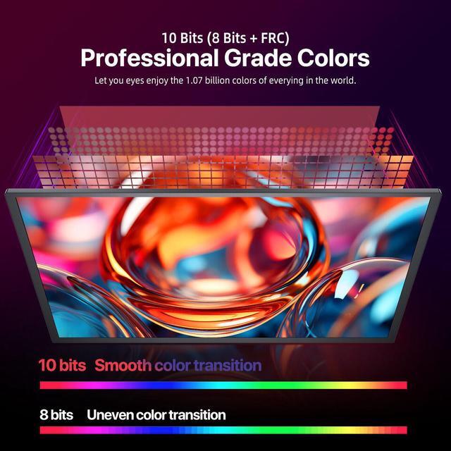 Alt view image 5 of 7 - UPERFECT 18.4" 4K Portable Monitor Ultra HD Gaming Display HDMI Type C*2 Laptop Screen UHD Gaming Monitor 10Bit Adjustable Stand