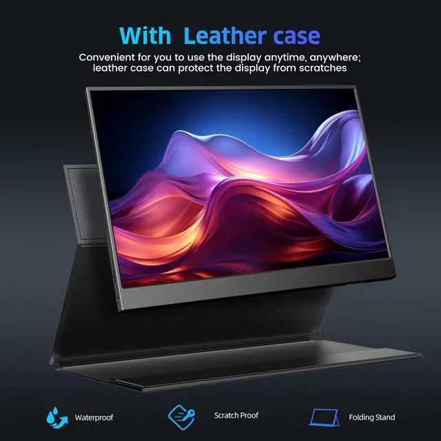 Alt view image 7 of 7 - UPERFECT 15.6" Portable Monitor 1200:1 HDR NEW FHD Eye-care Portable Gaming Monitor For PS6 Xbox VESA Mount