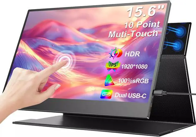 Main image of UPERFECT 15.6'' Touchsreen Portable Monitor USB C HDMI Screen For Laptop PC PS6 100%s RGB