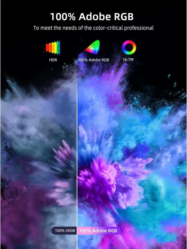 Alt view image 3 of 7 - Portable 4K Monitor for Working and Traveling, UPERFECT 15.6" Portable Monitor W/ Smart Stand & Dual Speakers Eye Care External Second Screen for Laptop