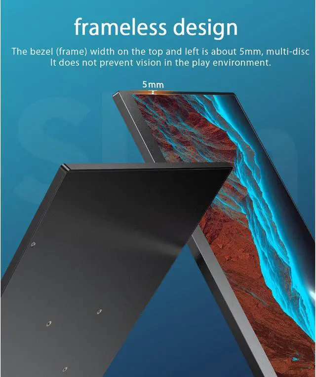 Alt view image 6 of 7 - UPERFECT Portable Monitor 2K, 16" Laptop External Monitor W/ USB-C HDMI, 500 Nits Brightness, 16:10 Ratio