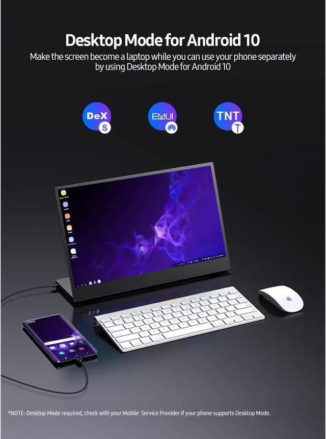 Alt view image 3 of 7 - UPERFECT 14 Inch Thin Portable FHD Monitor Usb Type C Hdmi For Laptop Phone Xbox Switch And PS4 LCD Screen Gaming Display