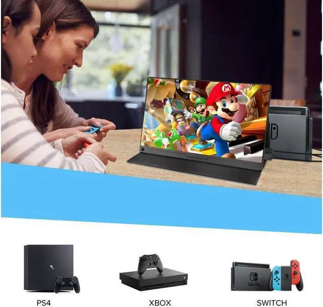 Alt view image 5 of 7 - UPERFECT 15.6 Inch USB-C Portable Monitor 1920x1080 Display For Raspberry Pi 3 4