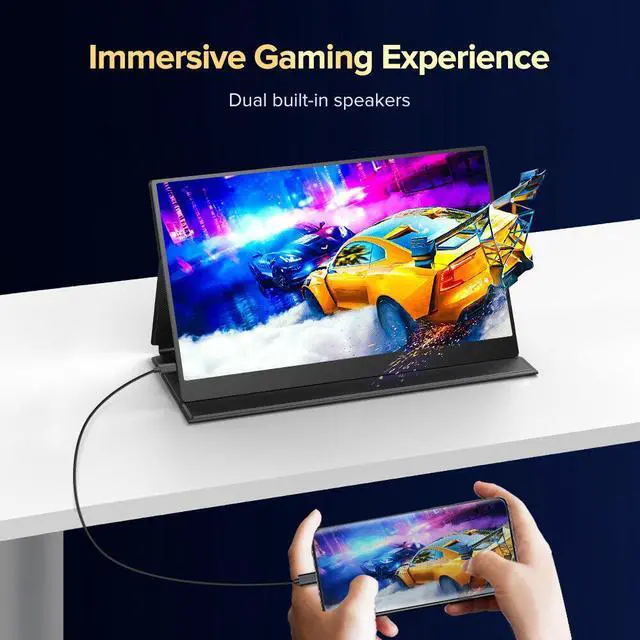 Alt view image 6 of 7 - UPERFECT 4K Portable Monitor 15.6" Ultra HD Freesync Gaming Monitor Switch Display For PS