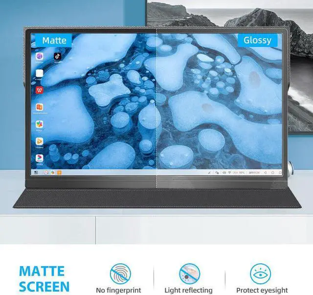 Alt view image 4 of 7 - UPERFECT Portable Monitor 15.6'' 1080P FHD Laptop Monitor USB C Gaming Monitor