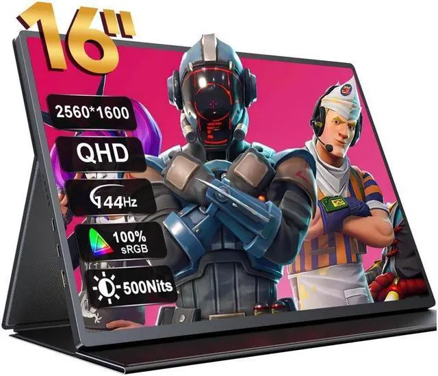 Main image of UPERFECT Portable Monitor 2K 144HZ 16" QHD 500 Nits Portable Gaming Monitor FreeSync Eye Care External Second Screen for Xbox, PS5, Switch