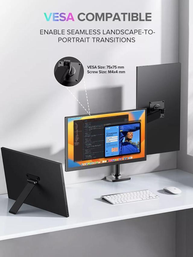 Alt view image 7 of 7 - UPERFECT 18.4" 4K 3840x2160 HDR Portable Monitor USB C Monitor Gaming Screen 100%sRGB For PS6 5 XBOX ONE PC