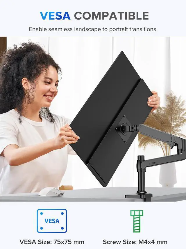 Alt view image 6 of 7 - UPERFECT 22" 2K Touchscreen Portable Monitor w/VESA & 180°Adjustable Stand 2560x1440 QHD FreeSync IPS HDR Large Gaming Monitor USB-C HDMI Travel Second Monitor for Laptops, Steamdeck, MacBook, Phones
