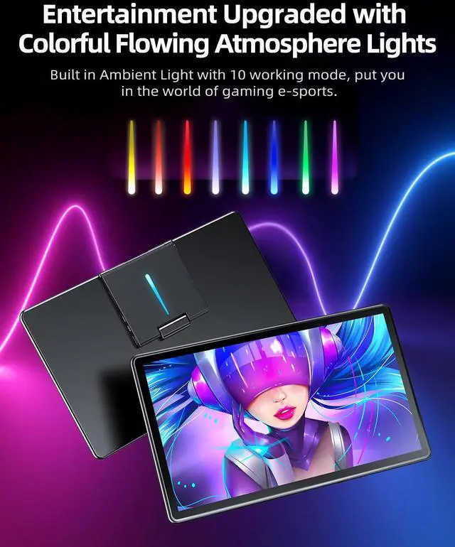 Alt view image 2 of 7 - UPERFECT  15.6" Touchscreen Gaming Monitor with Built-in Stand, 1080P FHD IPS Display, USB-C, HDMI, & 10-Point Capacitive Touch for Laptop, MacBook, Phone, PS4/5, Switch, Xbox
