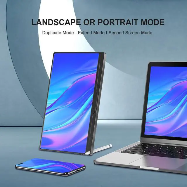 Alt view image 5 of 7 - Uperfect 15.6" 4K Portable Gaming Monitor 3840*1260 UHD Screen USB C Display W/VESA