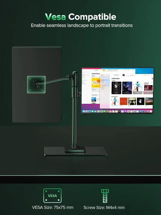 Alt view image 7 of 7 - UPERFECT 16" 4K Portable Monitor - 1200 Nits True Brightness, 1MS FreeSync, 2000:1 Contrast, USB-C/HDMI, VESA & Smart Case for Laptops, Consoles & More