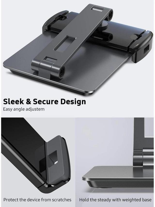 Alt view image 5 of 7 - UPERFECT Portable Monitor Adjustable Stand for 7"-15.6" Monitor Tablet, Heavy Duty Aluminum