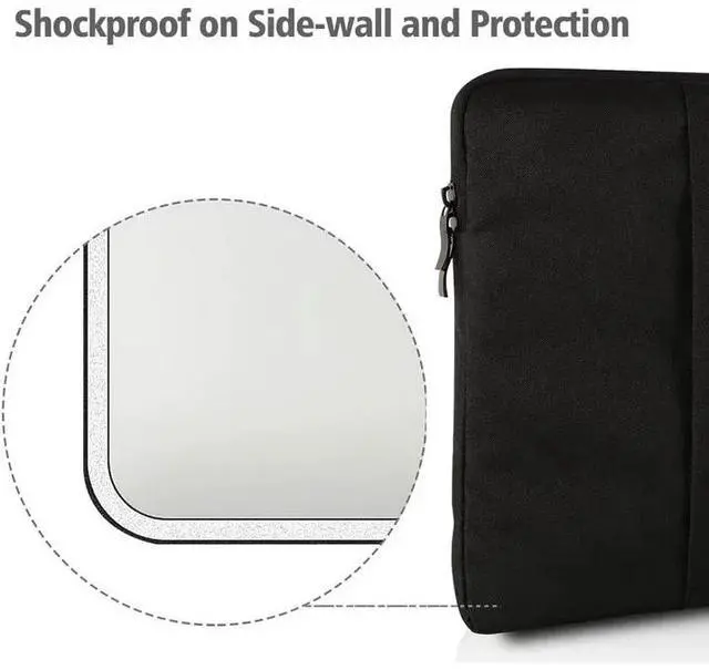 Alt view image 4 of 7 - UPERFECT 16.1 Inch Laptop Sleeve Protective Case Polyester Monitor Case Carrying Bag Sleeve