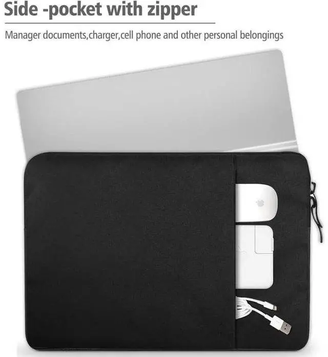 Alt view image 7 of 7 - UPERFECT 16.1 Inch Laptop Sleeve Protective Case Polyester Monitor Case Carrying Bag Sleeve