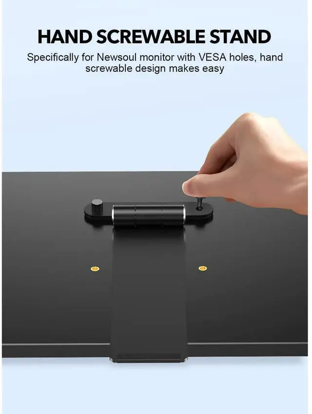 Alt view image 2 of 6 - UPERFECT Portable Monitor VESA Stand Desk Mount With M3/M4*75MM Screws Swivel/Tilt/Rotation Fits for 7 to 18.5 inch VESA Monitor Desk Mount
